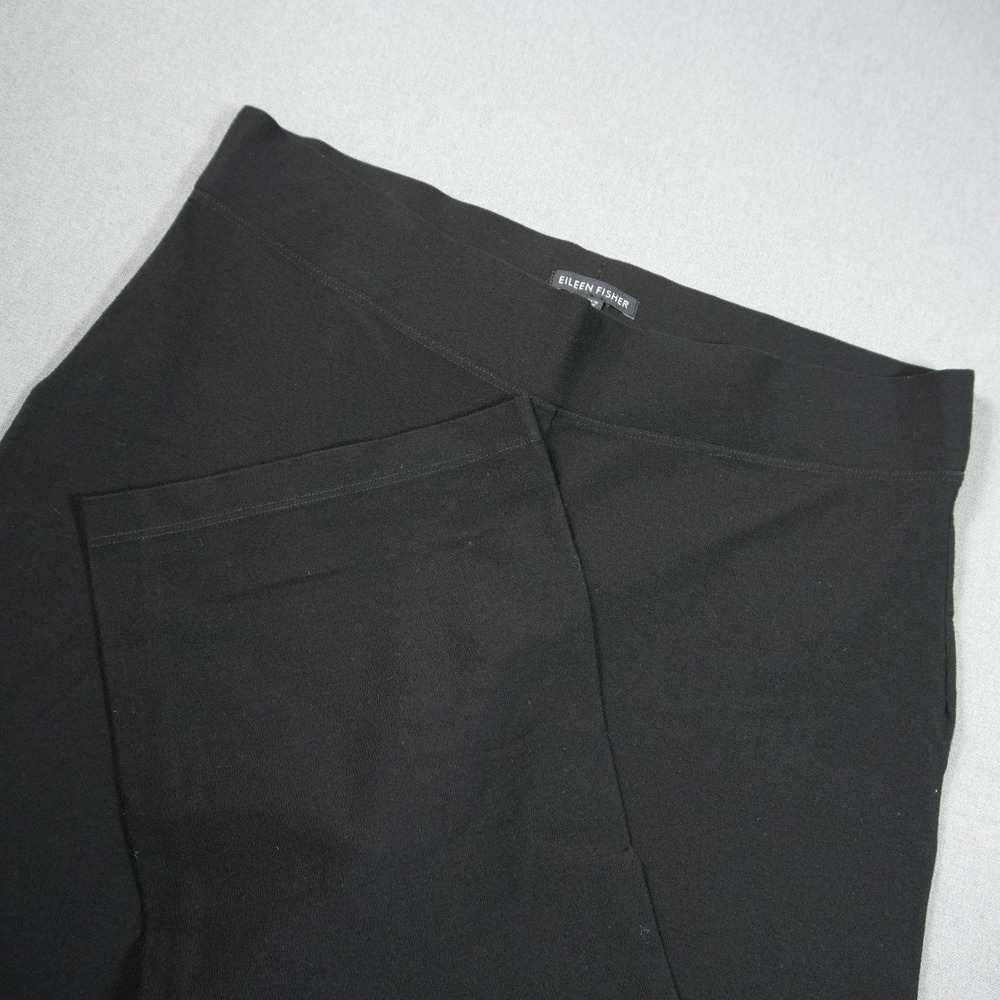 Eileen Fisher Viscose Stretch Jersey Straight Leg Women Pants M Office Business